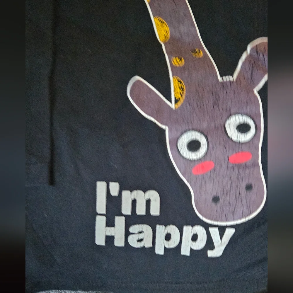 Kids Kiyomi Black Long Sleeve Shirt with Giraffe szM - Picture 2 of 7